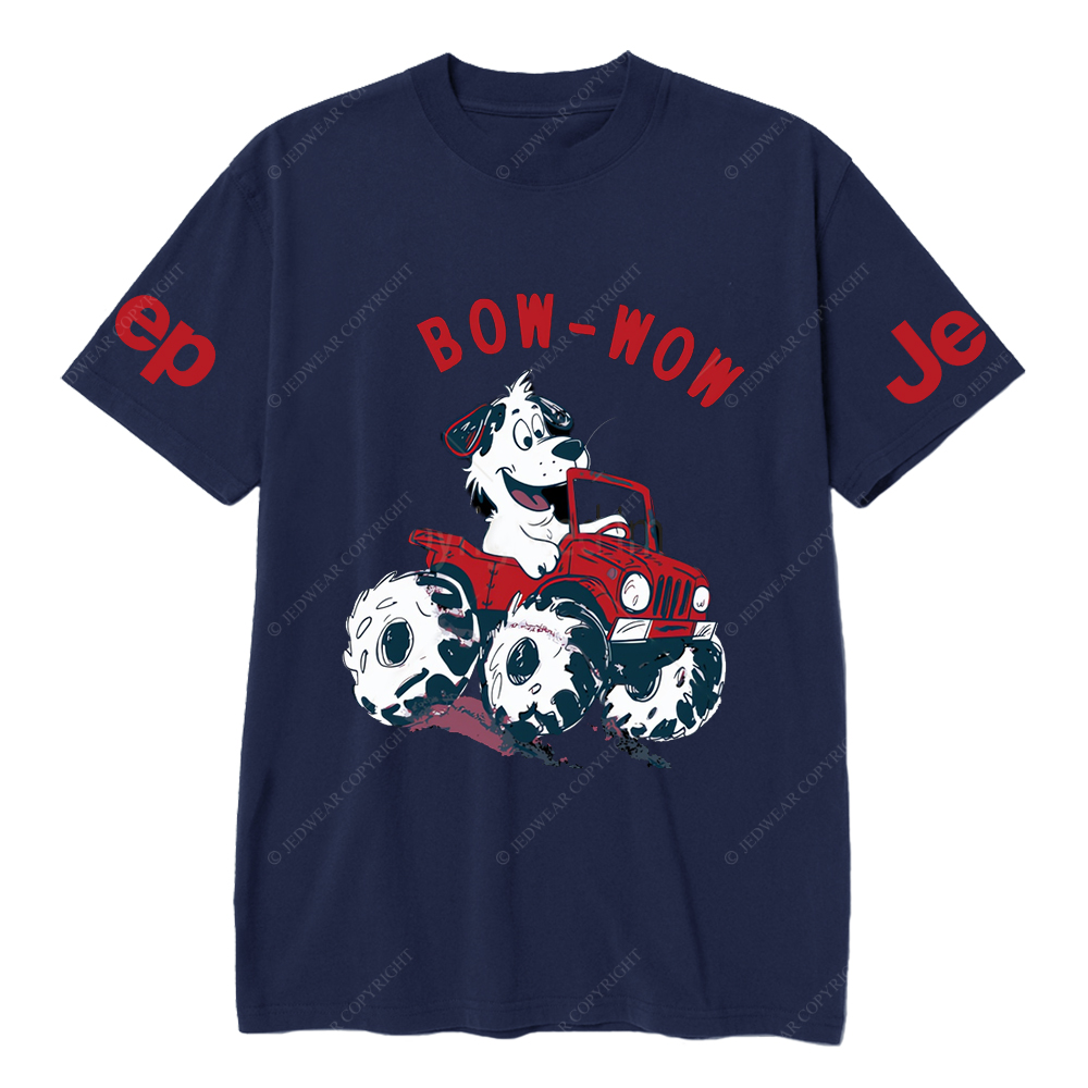 Bow Wow  Dalmatian Driving A Car JP T-Shirt