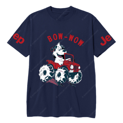 Bow Wow  Dalmatian Driving A Car JP T-Shirt