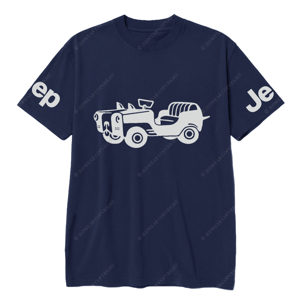 Car With A Dog Face Front Jp T-Shirt