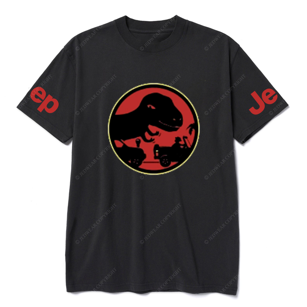 Dinosaur Behind The Car JP T-Shirt