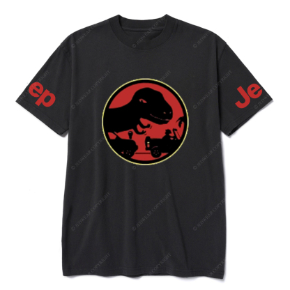Dinosaur Behind The Car JP T-Shirt
