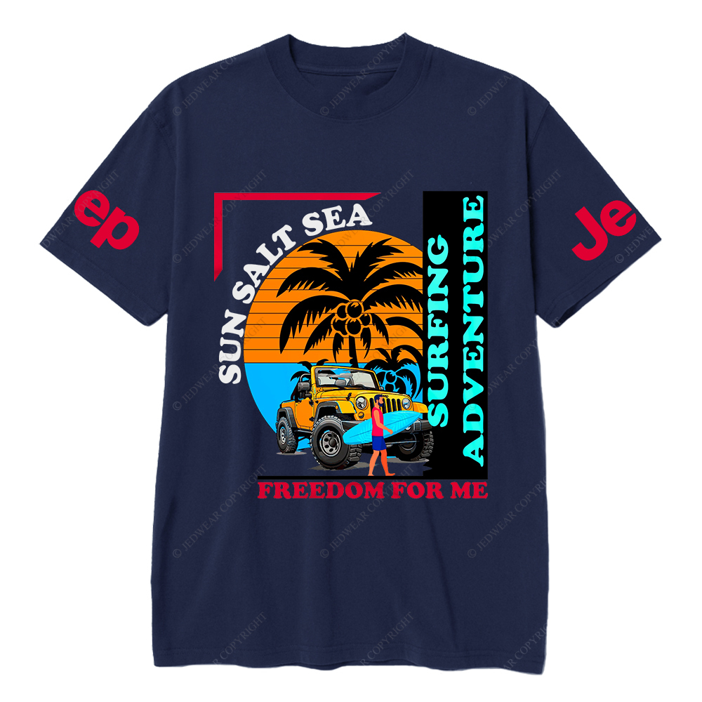 Sun Salt Sea Freedom For Me Surfing Adventure JP T-Shirt
