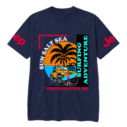 Sun Salt Sea Freedom For Me Surfing Adventure JP T-Shirt