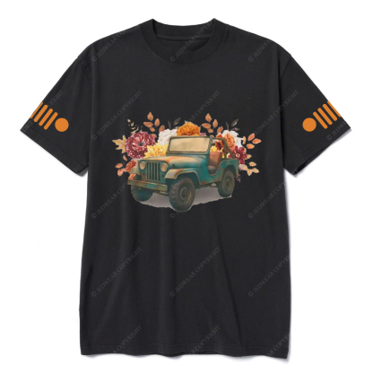 Off-Road Fall 4-Wheeling Fall Flowers  Jp T-Shirt