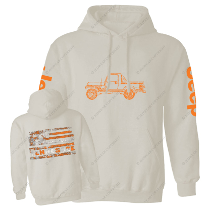 Tennessee Flag Truck Jp Oversized Hoodie
