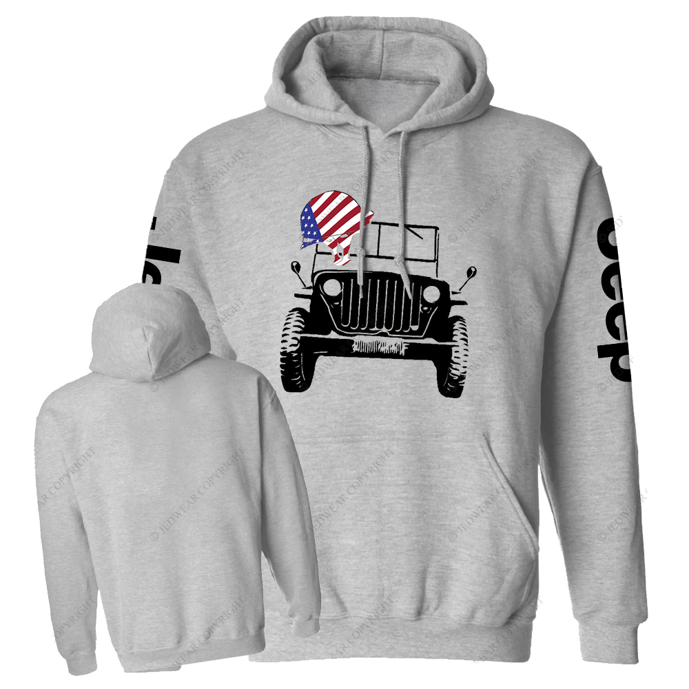 America Flag 4th Of July Soldier Helmet Jp Casual Hoodie