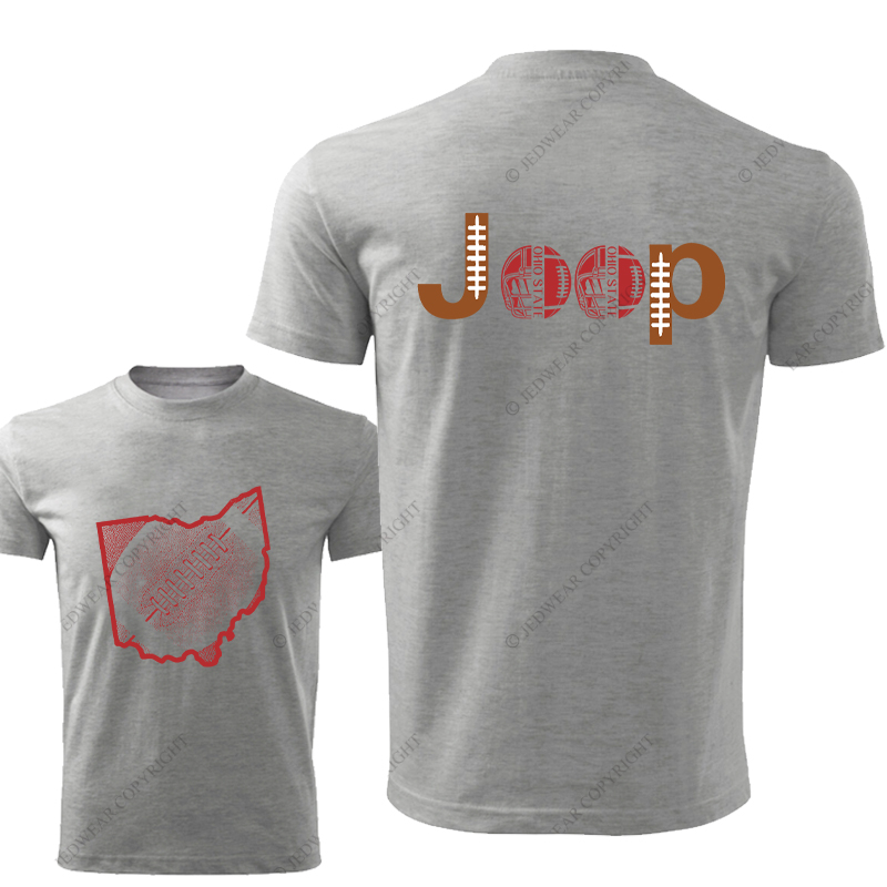 Ohio State Buckeyes Football Map Jp T-Shirt