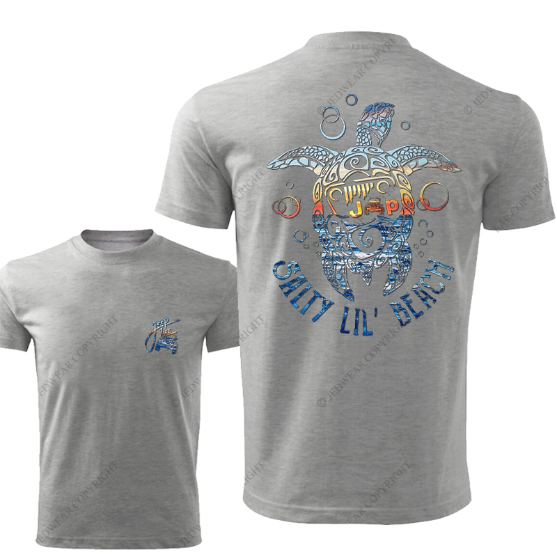 Salty Lil' Beach Summer Turtle Slippers Jp T-Shirt