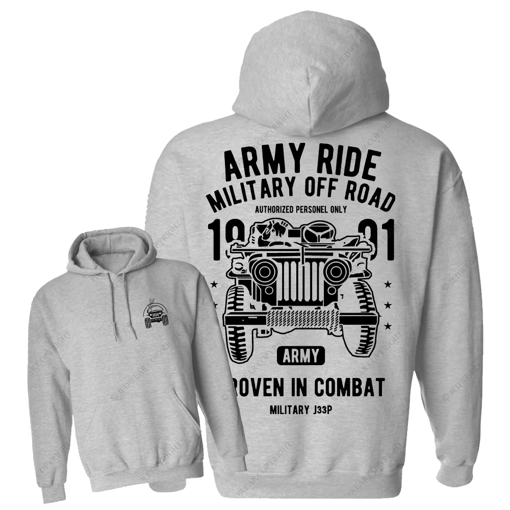 Army Ride Military Off Road 1991 Jp Casual Hoodie
