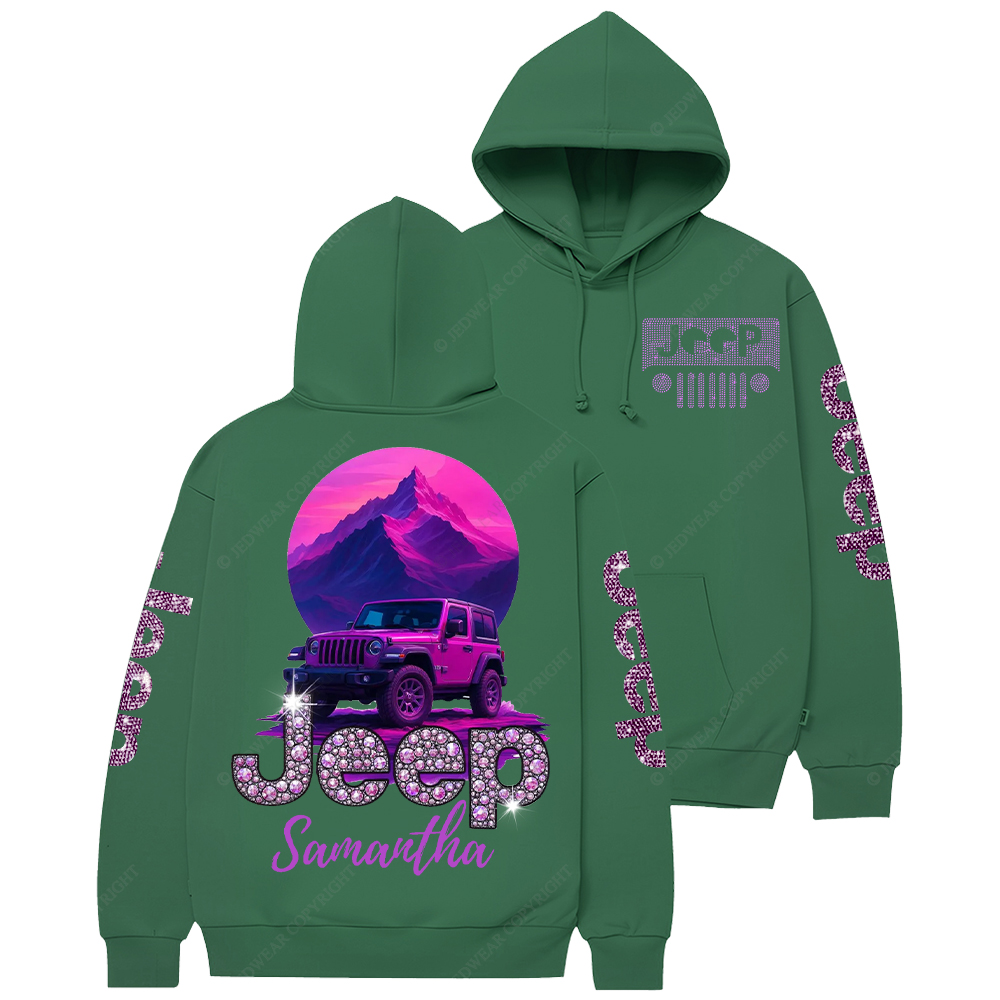 Bling Car Purple Samantha Jp Casual Hoodie
