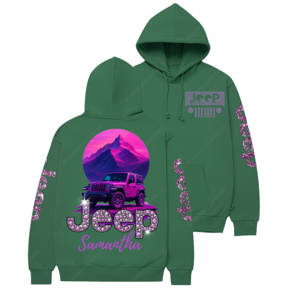 Bling Car Purple Samantha Jp Casual Hoodie