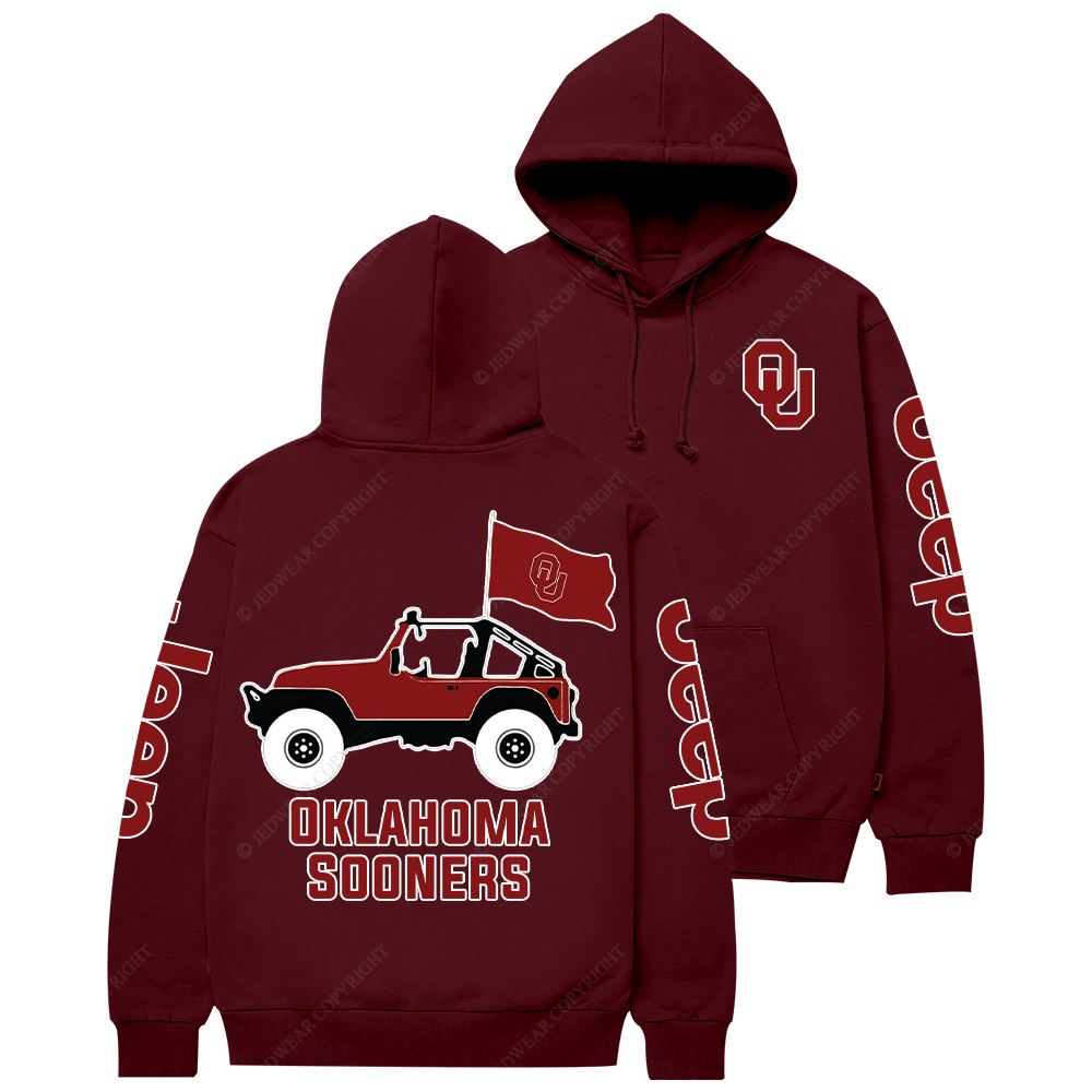 Oklahoma Sooners Football Jp Casual Hoodie