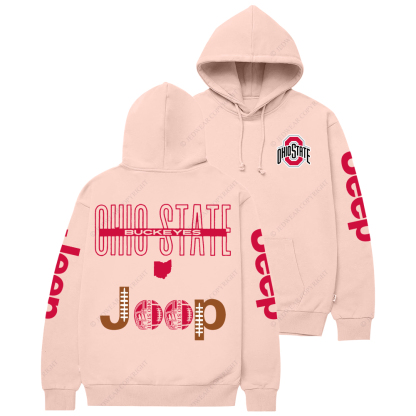 Buckeyes The Ohio State University Football Jp Casual Hoodie