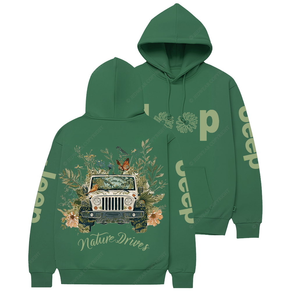 Nature Drives Flower Jp Casual Hoodie