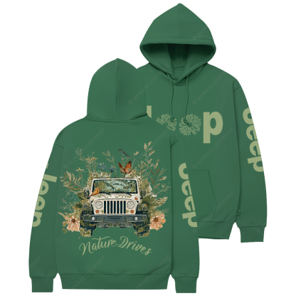 Nature Drives Flower Jp Casual Hoodie