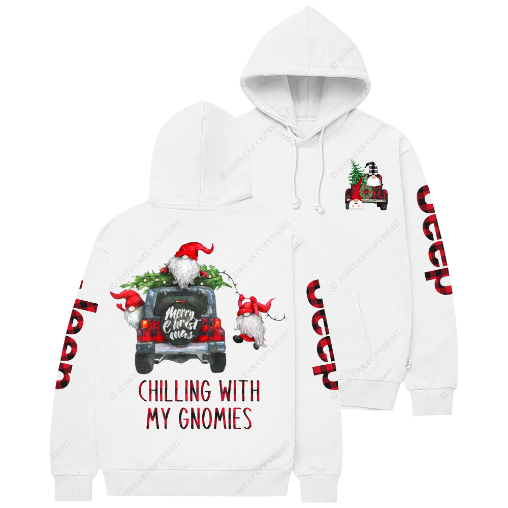 Chilling With My Gnomies Christmas Jp Casual Hoodie
