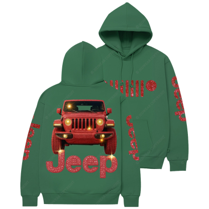 Red Bling Car Jp Casual Hoodie