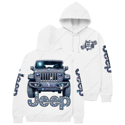 Bling Sparkle Rhinestone Car Just A Girl Jp Casual Hoodie