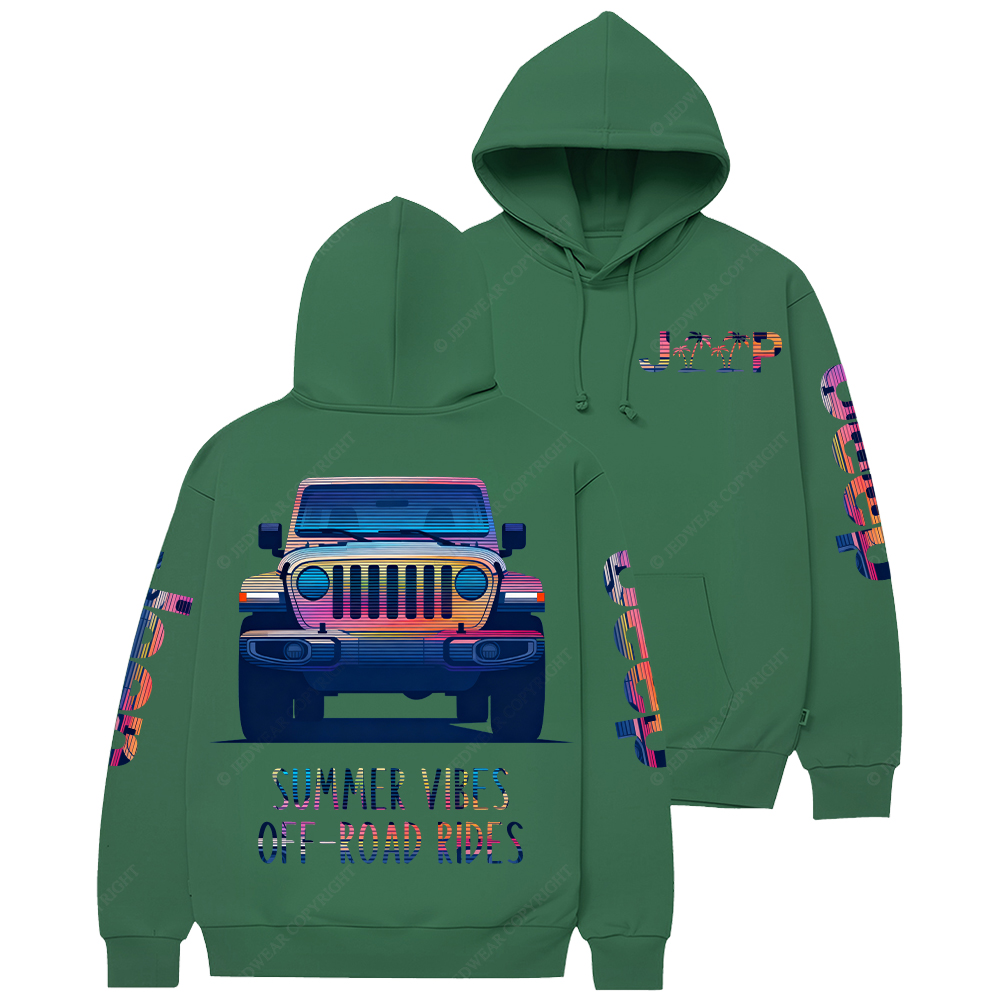 Summer Vibes Off-Road Rides Jp Casual Hoodie