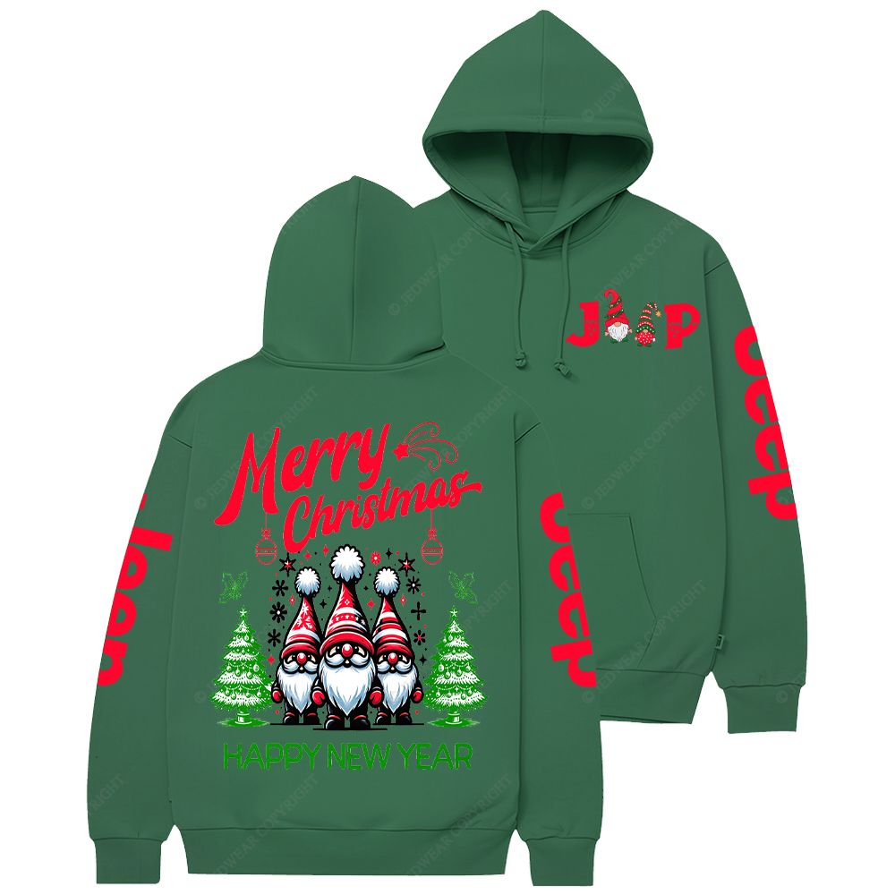 Christmas Gnomes Greeting Jp Casual Hoodie