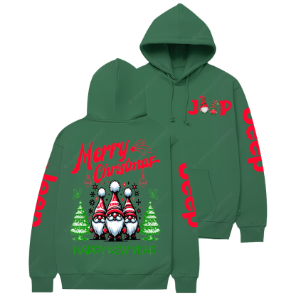 Christmas Gnomes Greeting Jp Casual Hoodie