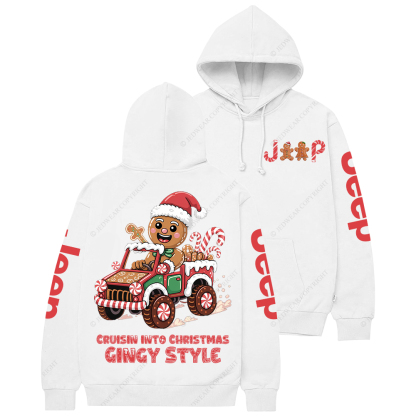 Cruisin Into Christmas Gingy Style Jp Casual Hoodie