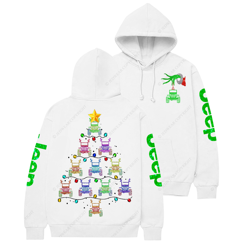 Bling Car Merry Christmas Jp Casual Hoodie