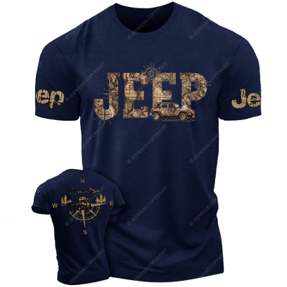 Vintage Style Compass Adventure Jp T-Shirt