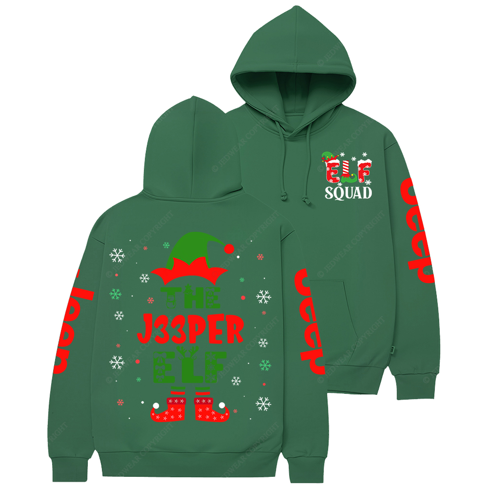 Elf Squad Christmas Jp Casual Hoodie