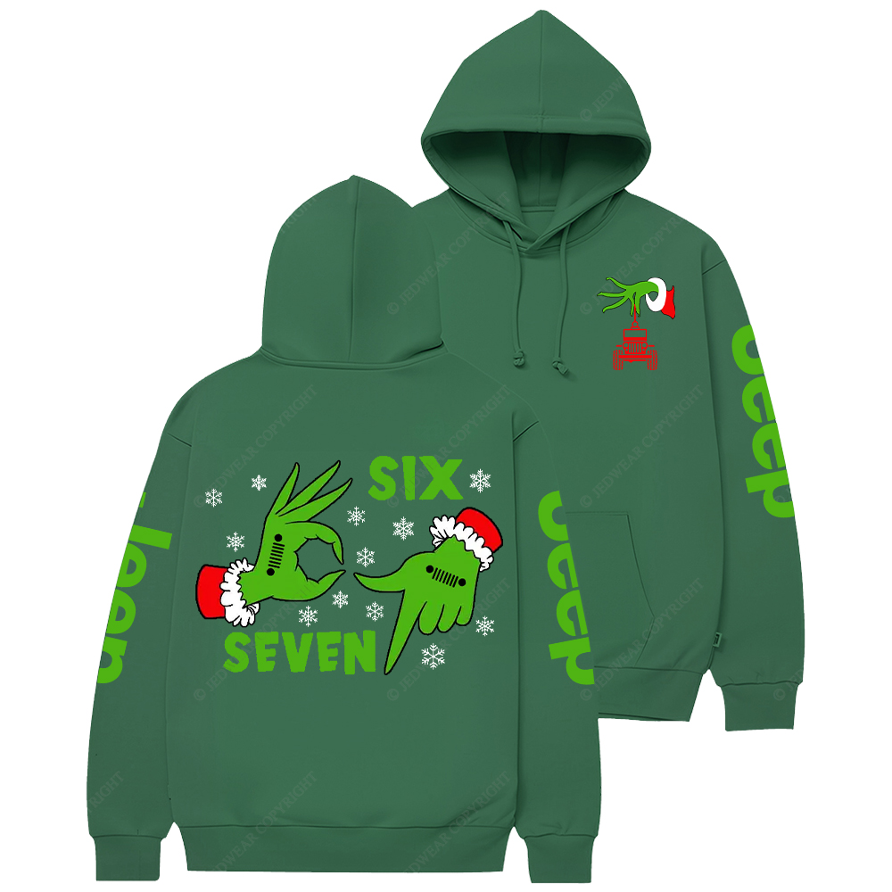 Six Seven Christmas Slang Xmas Meme Funny Number Jp Casual Hoodie