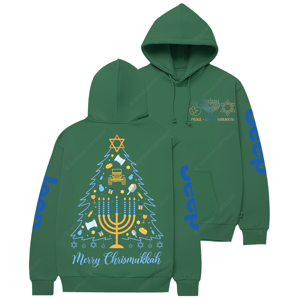 Merry Chrismukkah Jewish Holiday Hanukkah Religious Jp Casual Hoodie