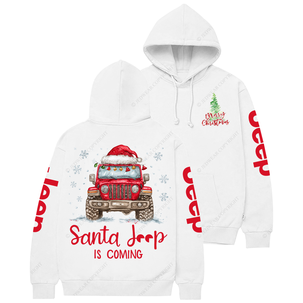 Santa Car Is Coming Merry Christmas Jp Casual Hoodie
