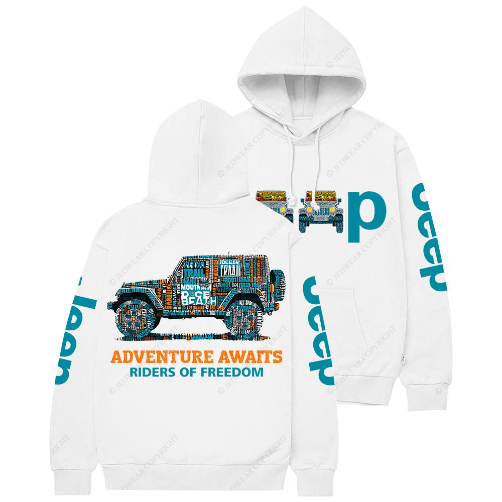 Adventure Awaits Riders Of Freedom Jp Casual Hoodie