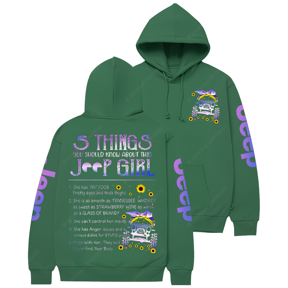 5 Things You Should Know About This Girl  Jp Casual Hoodie