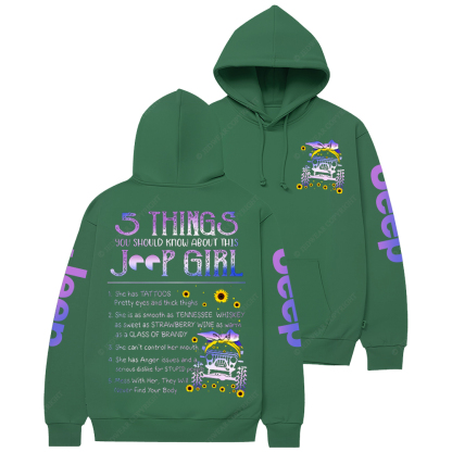 5 Things You Should Know About This Girl  Jp Casual Hoodie