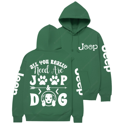 All You Really Need Are Car Dog Jp Casual Hoodie