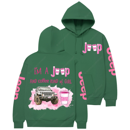 I‘m A Car And Coffee Kind Of Girl Jp Casual Hoodie