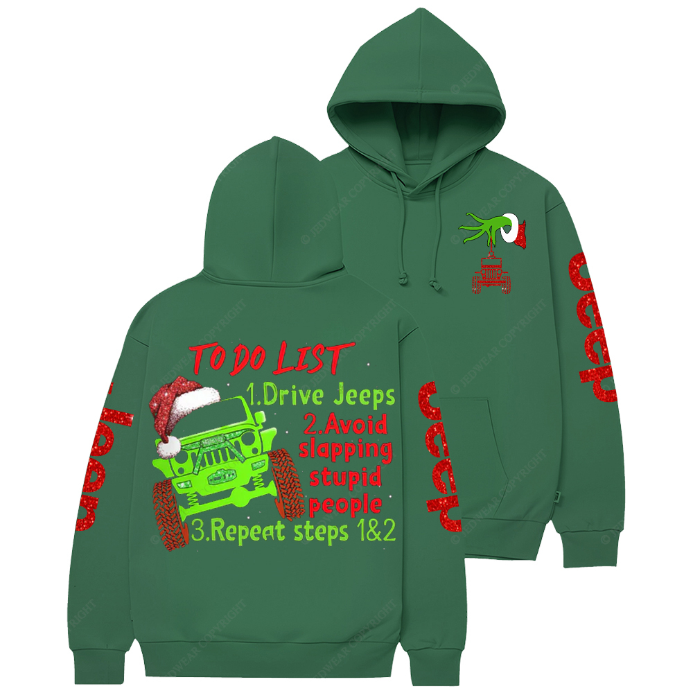 To Do List Jp Three Things Christmas Jp Casual Hoodie