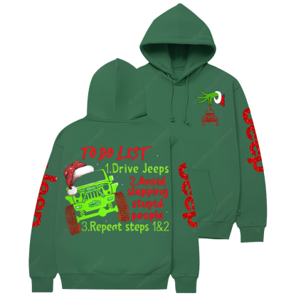 To Do List Jp Three Things Christmas Jp Casual Hoodie