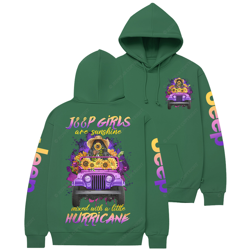 Jp Girls Are Sunshine Mixed With A Little Hurricane Jp Casual Hoodie