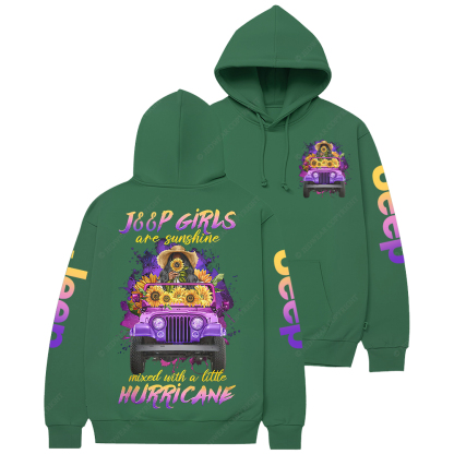 Jp Girls Are Sunshine Mixed With A Little Hurricane Jp Casual Hoodie
