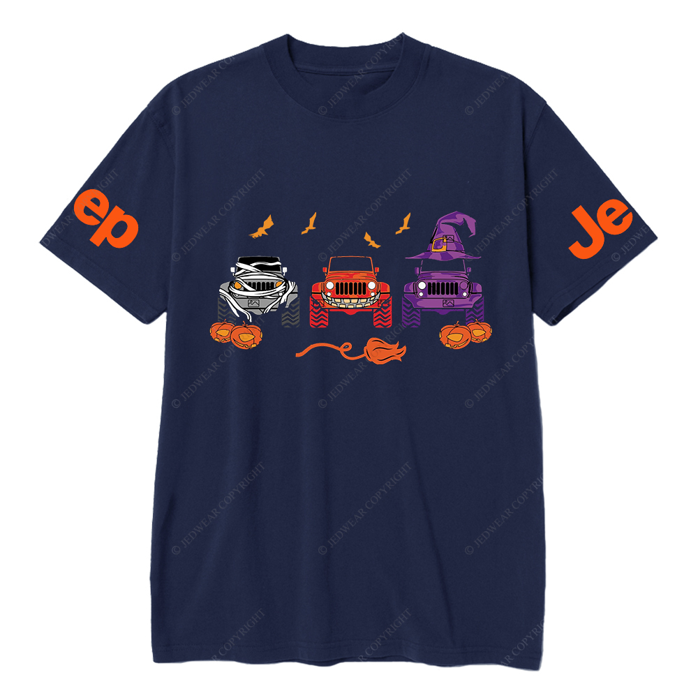 Jp Pumpkin Halloween Skull Bat Clown T-Shirt