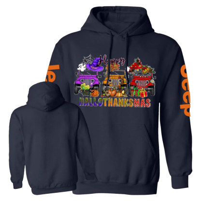 Happy Hallothanksmas Car Jp Casual Hoodie