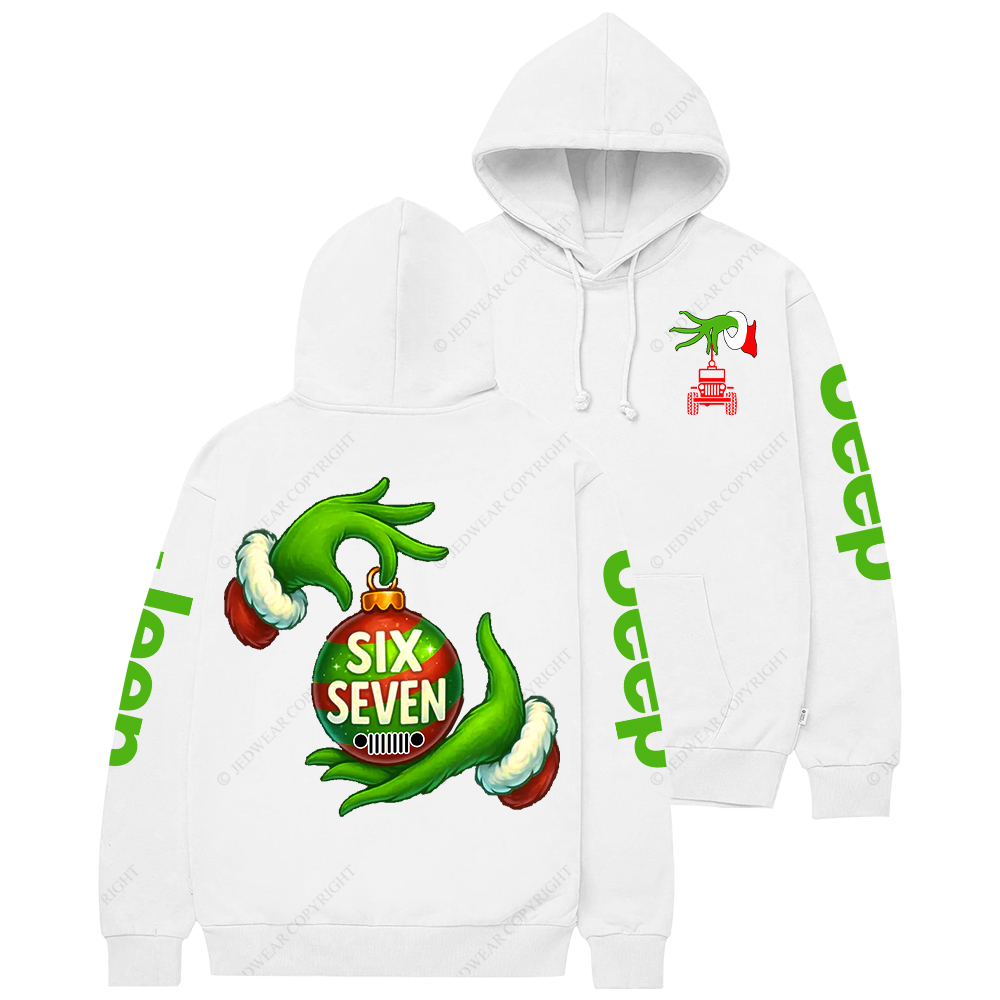 Six Seven Christmas Slang Xmas Meme Funny Number Jp Casual Hoodie