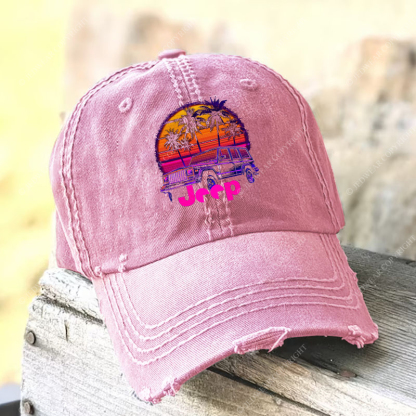 Palm Trees Beach Jp Baseball Cap