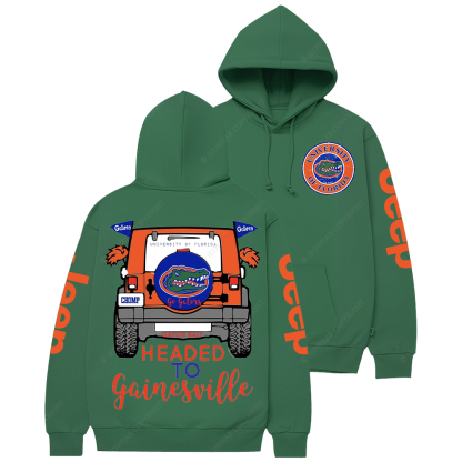 Headed To Gainesville Go Gators Football Jp Casual Hoodie