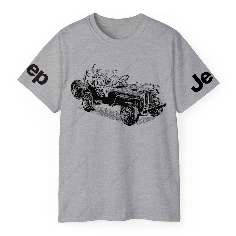 Family Riding in Convertible Jp T-Shirt