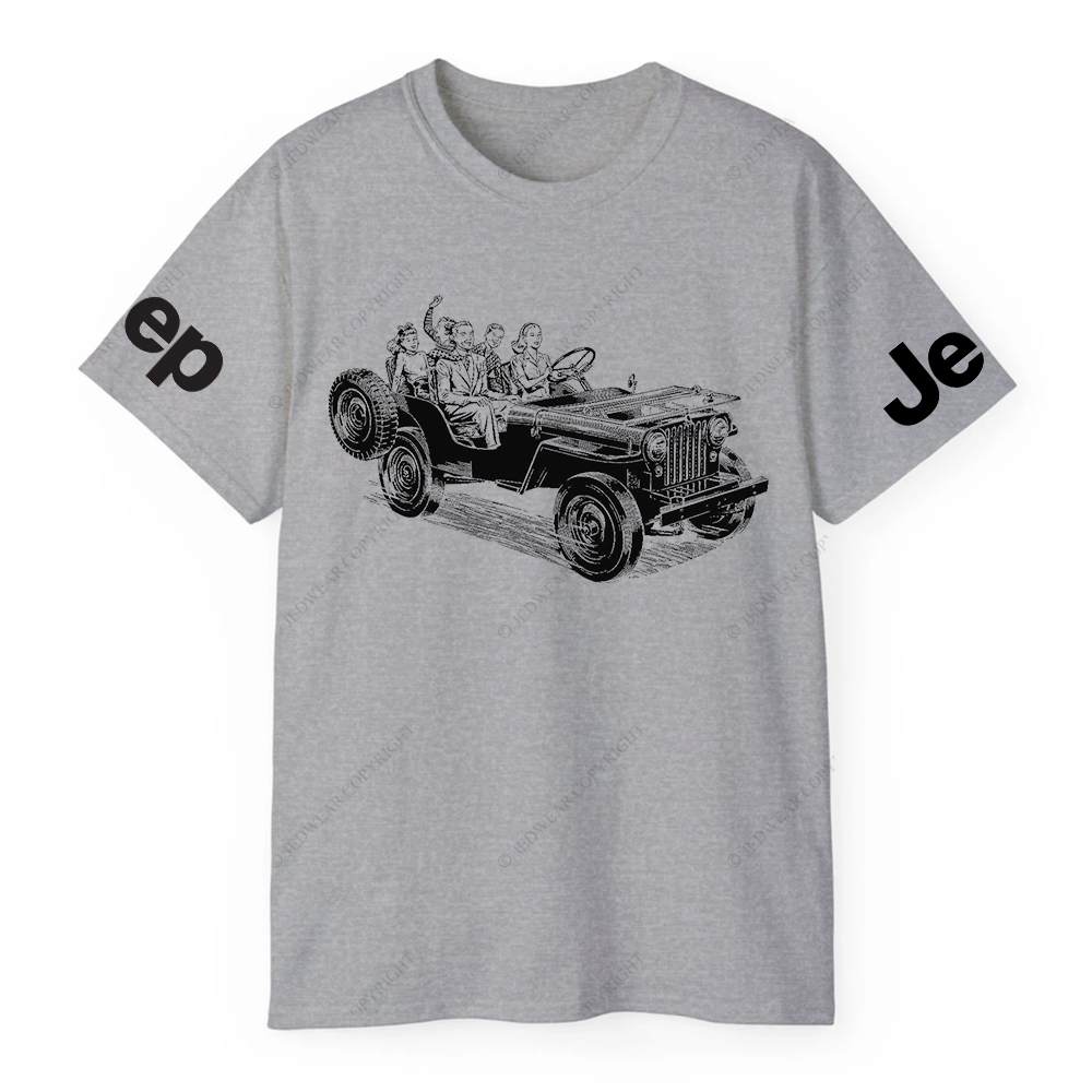 Family Riding in Convertible Jp T-Shirt