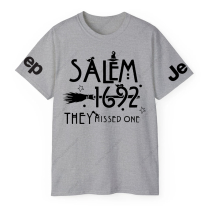 Salem 1692 Halloween Cap They Missed One Jp T-Shirt