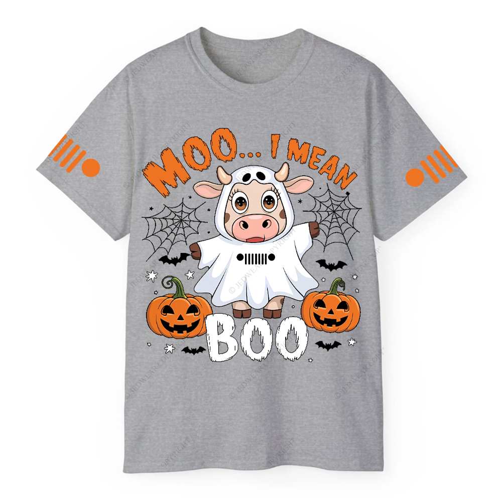 Halloween Cute Cow Ghost Moo I Mean Jp T-Shirt